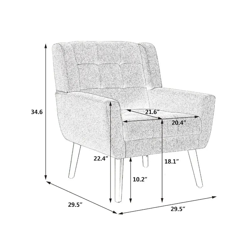 Fauteuil d'appoint en velours vert avec dossier incurvé et pieds en bois massif noir, 1 place