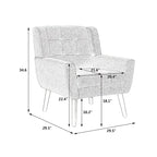 Fauteuil d'appoint en velours vert avec dossier incurvé et pieds en bois massif noir, 1 place