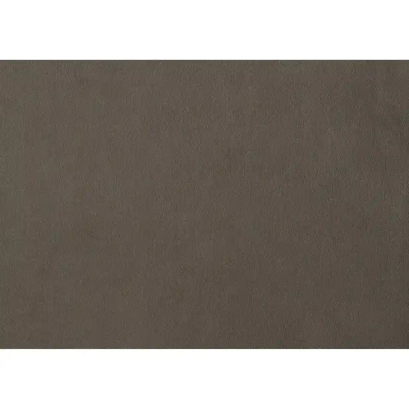 Causeuse en velours marron / bleu / gris avec dossier capitonné et accoudoirs évasés, 2 places