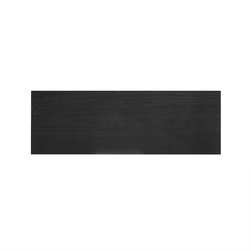 Console Rétro Naturel / Noir / Marine avec Accents Dorés et 2 Tiroirs, Montage par 1 Personne