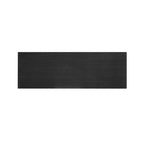 Console Rétro Naturel / Noir / Marine avec Accents Dorés et 2 Tiroirs, Montage par 1 Personne