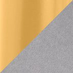 Tête de lit capitonnée en velours crème / noir / gris avec cadre en métal doré, assemblage par 1 personne