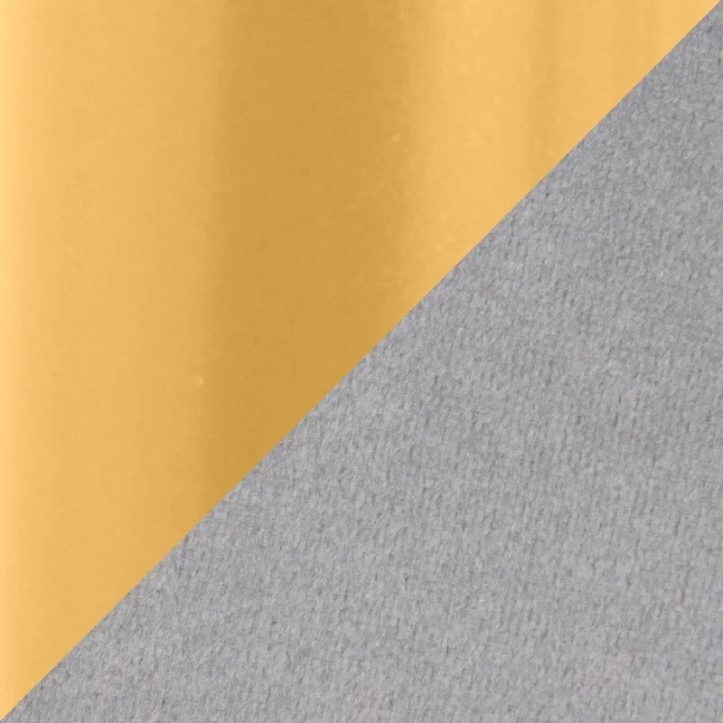 Tête de lit capitonnée en velours crème / noir / gris avec cadre en métal doré, assemblage par 1 personne