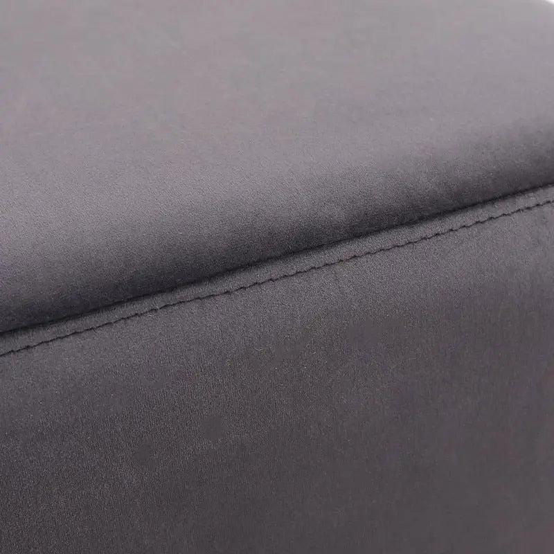 Repose-pieds/pouf rond en velours bleu / bleu clair / gris foncé / gris clair, pour 1 personne