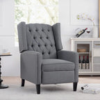 Fauteuil inclinable manuel en tissu (rouge lie-de-vin / beige / noir / gris / bleu) avec position chaise longue, 1 place