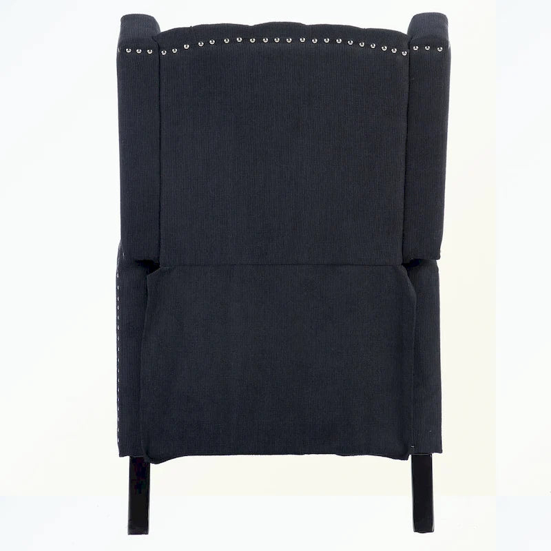 Fauteuil inclinable manuel en tissu (rouge lie-de-vin / beige / noir / gris / bleu) avec position chaise longue, 1 place