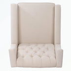 Fauteuil inclinable manuel en tissu (rouge lie-de-vin / beige / noir / gris / bleu) avec position chaise longue, 1 place