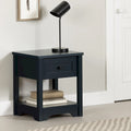 Table d'appoint de style shaker avec tiroir et étagère inférieure, montage par 1 personne