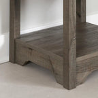 Table d'appoint de style shaker avec tiroir et étagère inférieure, montage par 1 personne