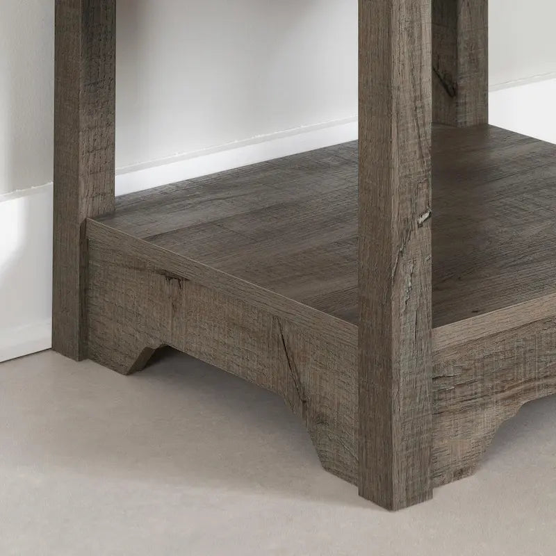 Table d'appoint de style shaker avec tiroir et étagère inférieure, montage par 1 personne