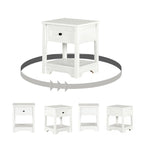 Table d'appoint de style shaker avec tiroir et étagère inférieure, montage par 1 personne