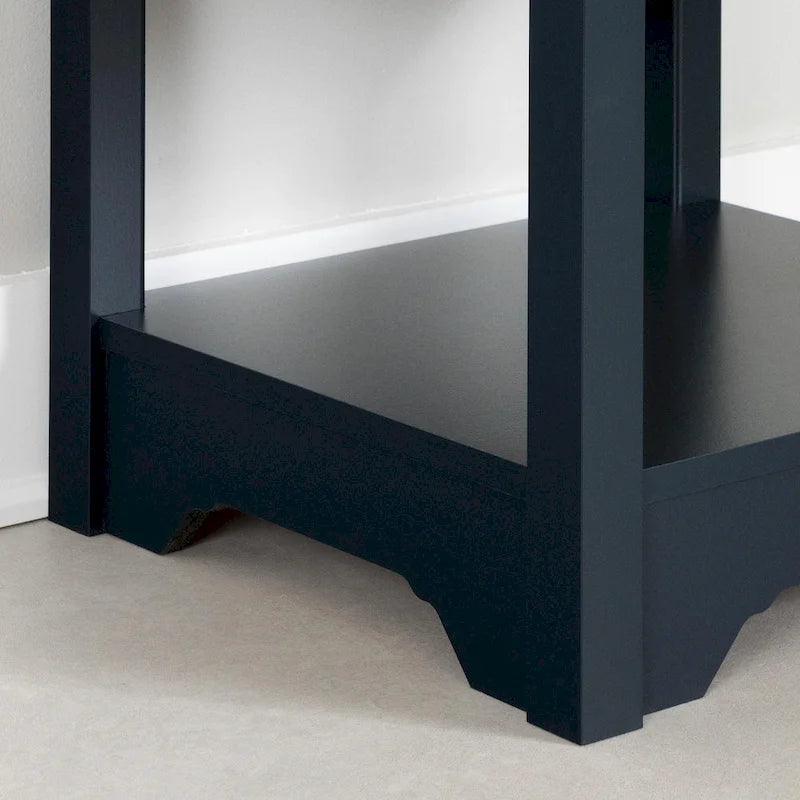 Table d'appoint de style shaker avec tiroir et étagère inférieure, montage par 1 personne