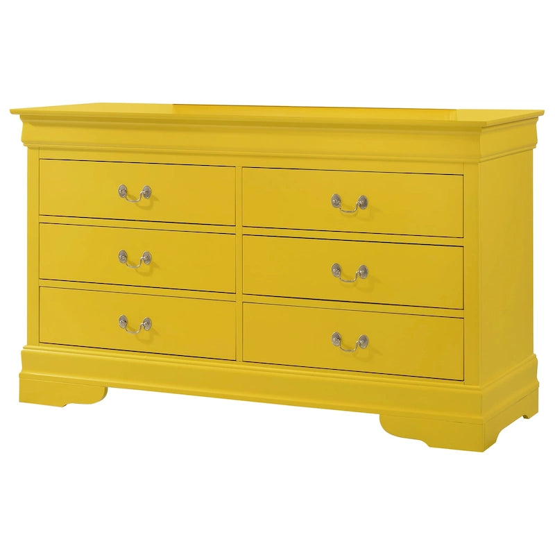 Commode de chambre en placage de bois multicolore avec tiroirs à queue d'aronde et glissières métalliques, assemblage par 1 personne