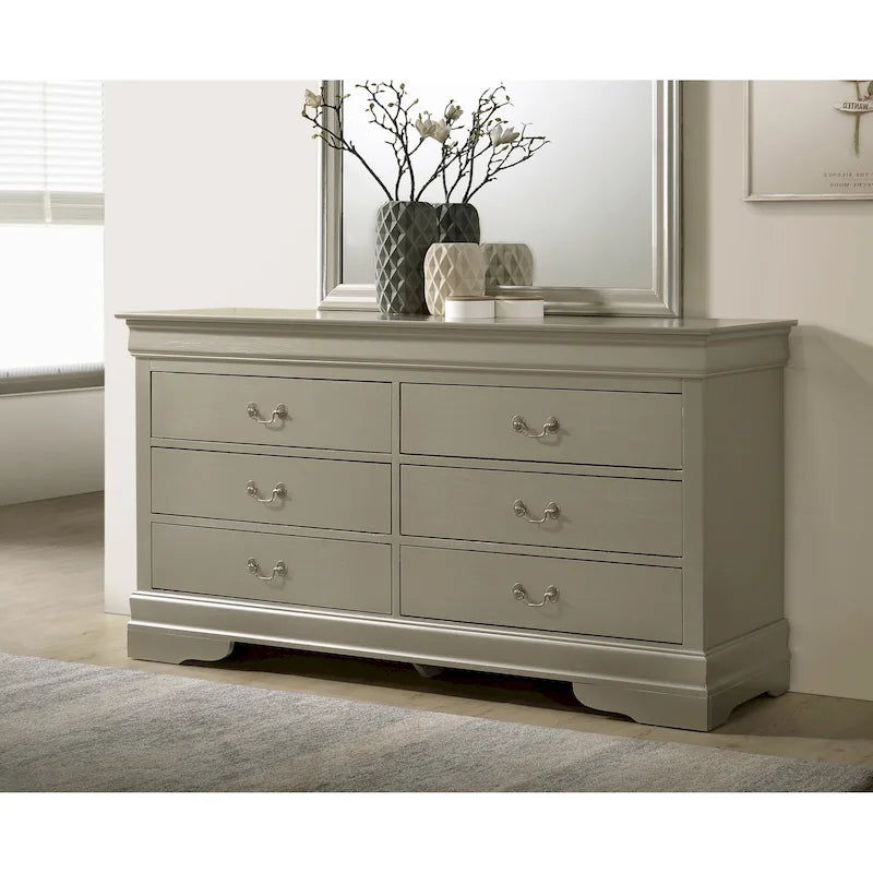 Commode de chambre en placage de bois multicolore avec tiroirs à queue d'aronde et glissières métalliques, assemblage par 1 personne