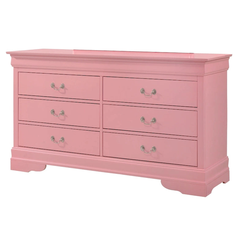 Commode de chambre en placage de bois multicolore avec tiroirs à queue d'aronde et glissières métalliques, assemblage par 1 personne