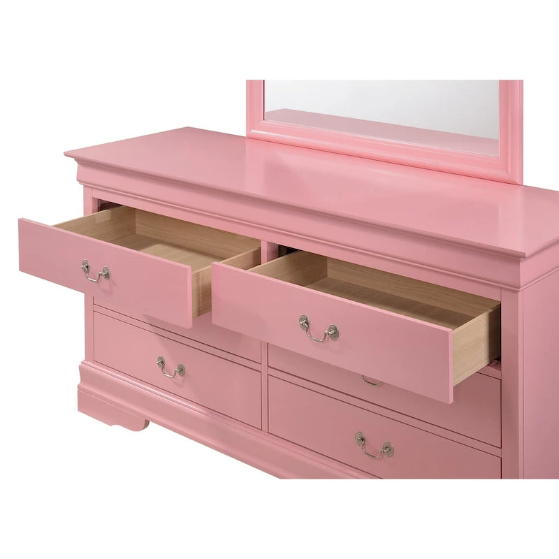 Commode de chambre en placage de bois multicolore avec tiroirs à queue d'aronde et glissières métalliques, assemblage par 1 personne