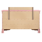 Commode de chambre en placage de bois multicolore avec tiroirs à queue d'aronde et glissières métalliques, assemblage par 1 personne