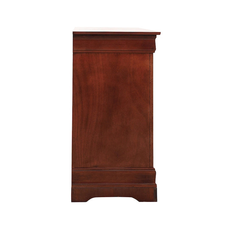 Commode de chambre en placage de bois multicolore avec tiroirs à queue d'aronde et glissières métalliques, assemblage par 1 personne