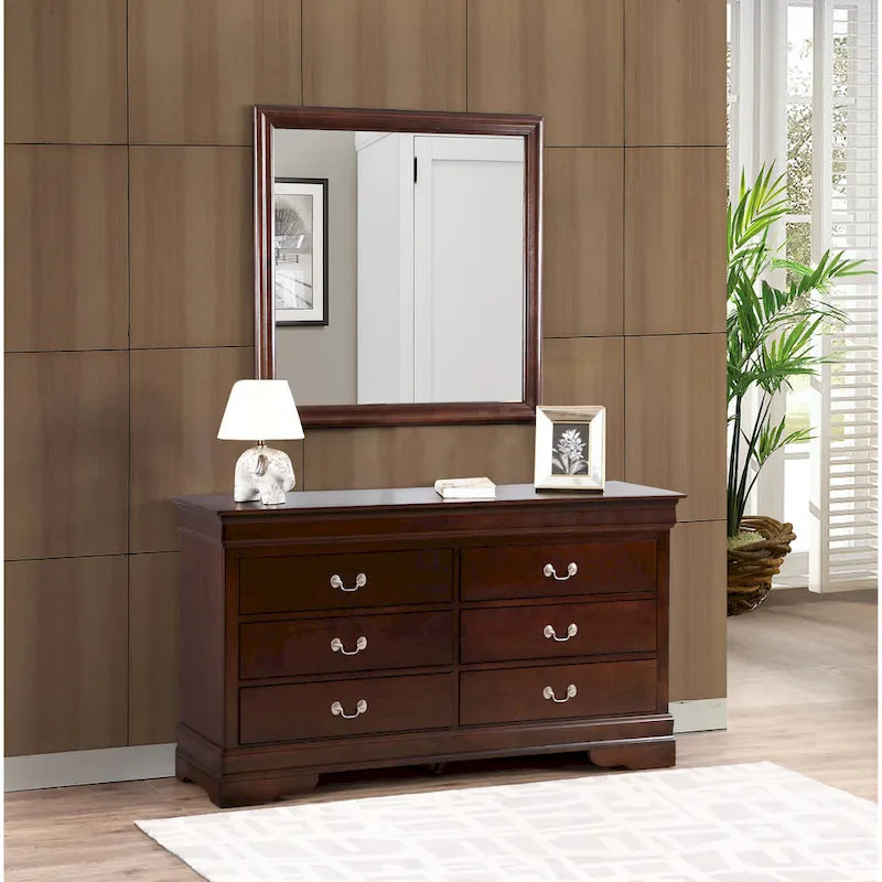 Commode de chambre en placage de bois multicolore avec tiroirs à queue d'aronde et glissières métalliques, assemblage par 1 personne