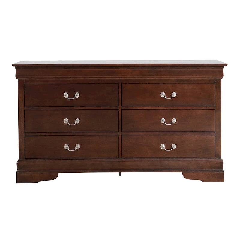 Commode de chambre en placage de bois multicolore avec tiroirs à queue d'aronde et glissières métalliques, assemblage par 1 personne