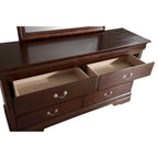 Commode de chambre en placage de bois multicolore avec tiroirs à queue d'aronde et glissières métalliques, assemblage par 1 personne