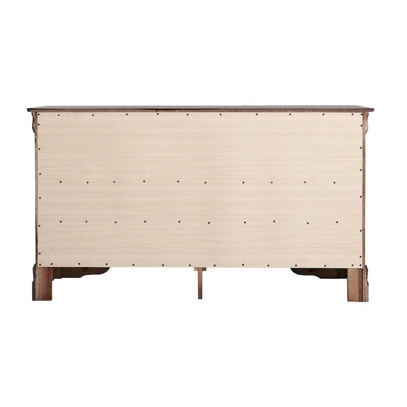 Commode de chambre en placage de bois multicolore avec tiroirs à queue d'aronde et glissières métalliques, assemblage par 1 personne