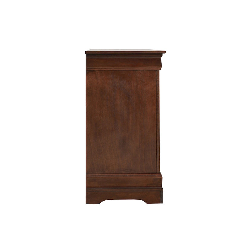 Commode de chambre en placage de bois multicolore avec tiroirs à queue d'aronde et glissières métalliques, assemblage par 1 personne
