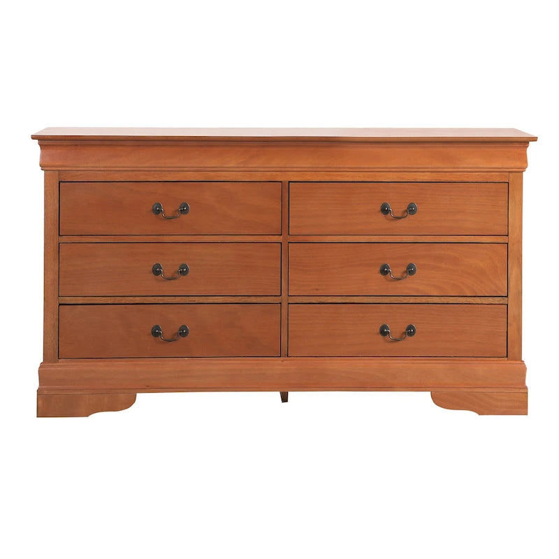 Commode de chambre en placage de bois multicolore avec tiroirs à queue d'aronde et glissières métalliques, assemblage par 1 personne