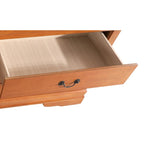 Commode de chambre en placage de bois multicolore avec tiroirs à queue d'aronde et glissières métalliques, assemblage par 1 personne