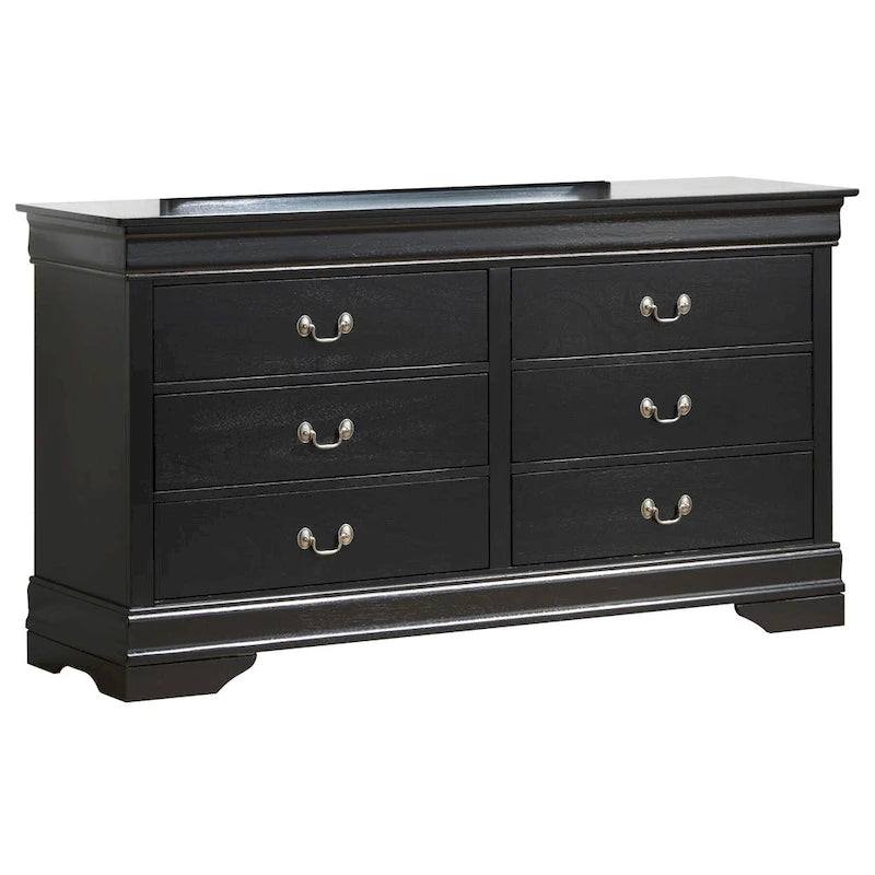 Commode de chambre en placage de bois multicolore avec tiroirs à queue d'aronde et glissières métalliques, assemblage par 1 personne