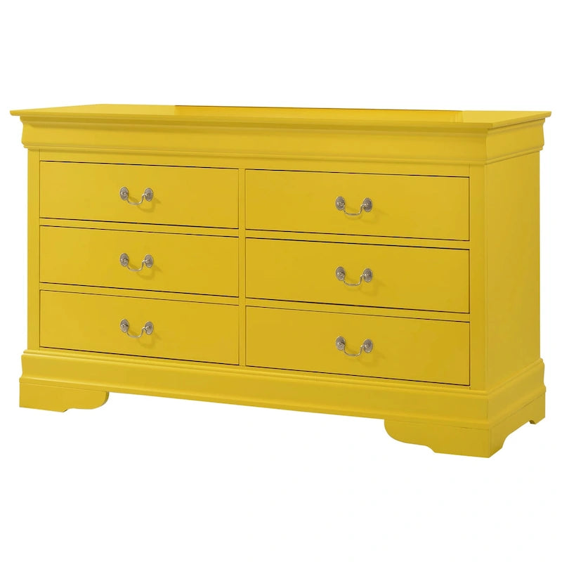 Commode de chambre en placage de bois multicolore avec tiroirs à queue d'aronde et glissières métalliques, assemblage par 1 personne