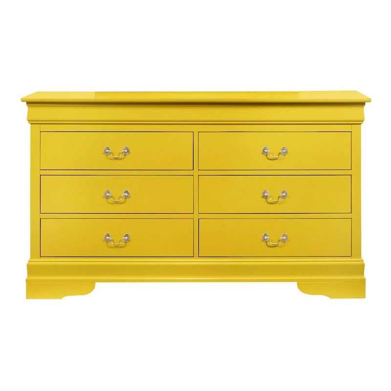 Commode de chambre en placage de bois multicolore avec tiroirs à queue d'aronde et glissières métalliques, assemblage par 1 personne