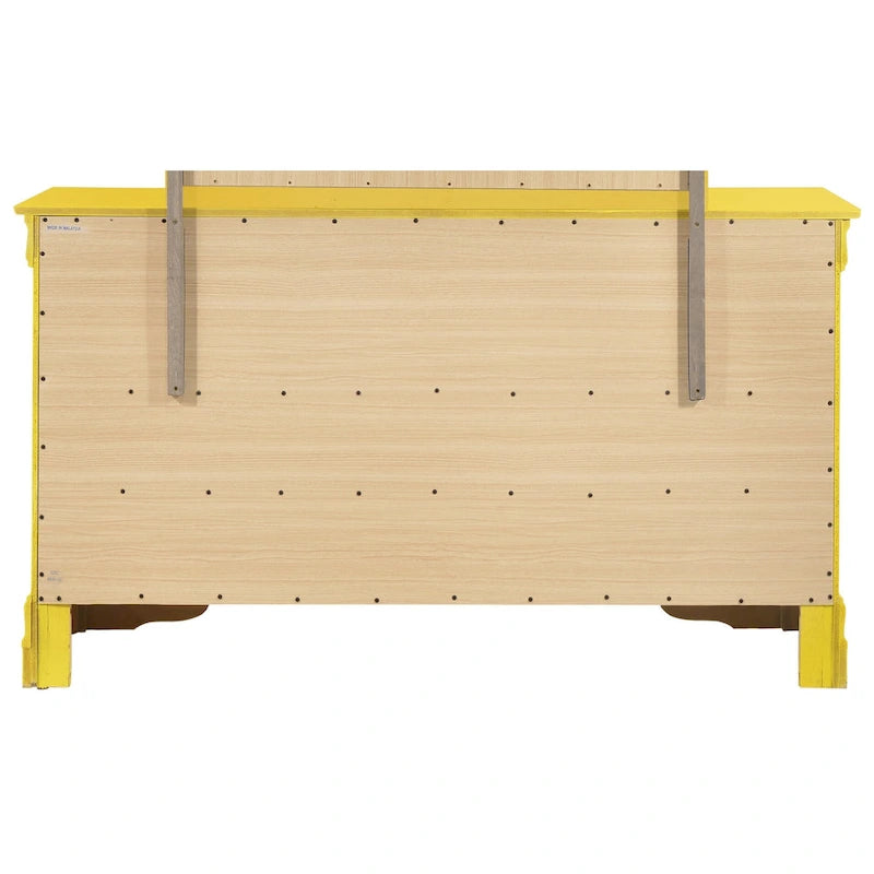 Commode de chambre en placage de bois multicolore avec tiroirs à queue d'aronde et glissières métalliques, assemblage par 1 personne