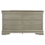 Commode de chambre en placage de bois multicolore avec tiroirs à queue d'aronde et glissières métalliques, assemblage par 1 personne