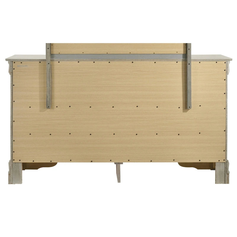 Commode de chambre en placage de bois multicolore avec tiroirs à queue d'aronde et glissières métalliques, assemblage par 1 personne