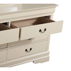 Commode de chambre en placage de bois multicolore avec tiroirs à queue d'aronde et glissières métalliques, assemblage par 1 personne