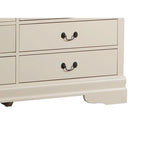 Commode de chambre en placage de bois multicolore avec tiroirs à queue d'aronde et glissières métalliques, assemblage par 1 personne