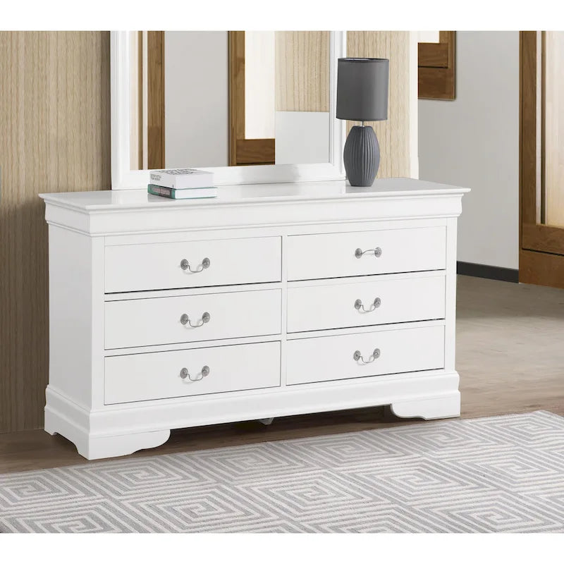 Commode de chambre en placage de bois multicolore avec tiroirs à queue d'aronde et glissières métalliques, assemblage par 1 personne