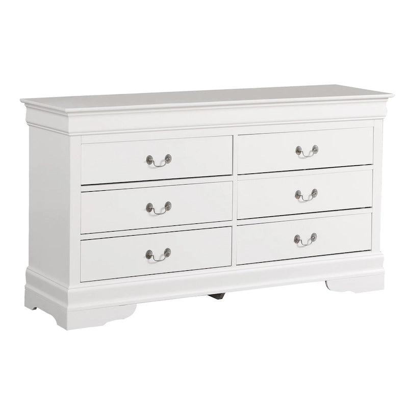 Commode de chambre en placage de bois multicolore avec tiroirs à queue d'aronde et glissières métalliques, assemblage par 1 personne