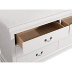 Commode de chambre en placage de bois multicolore avec tiroirs à queue d'aronde et glissières métalliques, assemblage par 1 personne