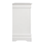 Commode de chambre en placage de bois multicolore avec tiroirs à queue d'aronde et glissières métalliques, assemblage par 1 personne