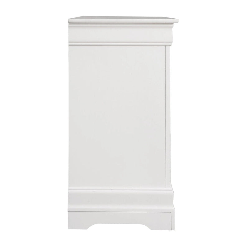 Commode de chambre en placage de bois multicolore avec tiroirs à queue d'aronde et glissières métalliques, assemblage par 1 personne