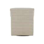 Fauteuil inclinable pivotant Jacquard sable à 360° avec base en métal noir, 1 place