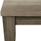 Banc en bois d'hévéa couleur grès avec pieds fuselés et double moulure à boules, 2 places