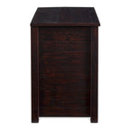 Table de chevet à 3 tiroirs en pin massif antique blanc/gris/noyer avec poignées de tiroir en métal, assemblage par 1 personne