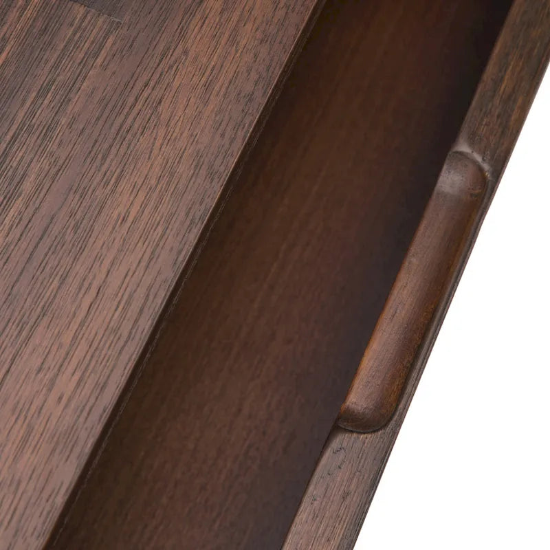 Bureau industriel en bois massif, noyer vieilli, avec 2 tiroirs et plateau coulissant pour clavier, assemblage par 1 personne