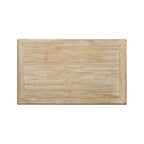 Table basse rectangulaire blanchie à roulettes avec étagère inférieure, montage par 1 personne