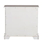 Classeur latéral antique blanc avec 2 tiroirs à extension complète verrouillables et pieds tournés, assemblage par 1 personne