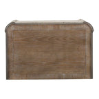 Classeur latéral antique blanc avec 2 tiroirs à extension complète verrouillables et pieds tournés, assemblage par 1 personne