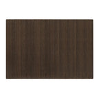 Tapis de Chaise de Bureau Rectangulaire en Bambou Cerisier / Noyer / Espresso avec Dos Antidérapant